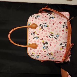 Disney Dooney and Bourke Mickey and Minnie Mouse Love Satchel